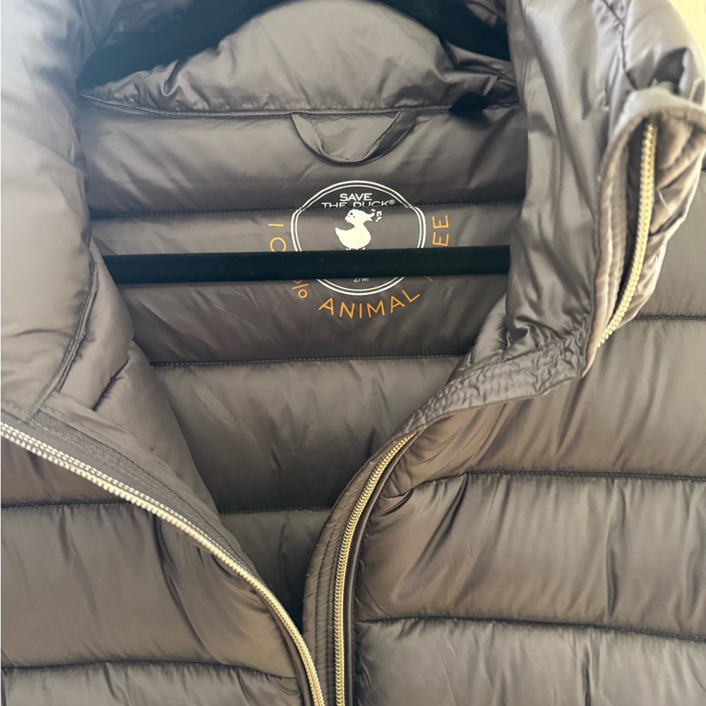 SAVE THE DUCK Women's Quilted Puff Jacket in Dark Brown - Picture 3 of 8